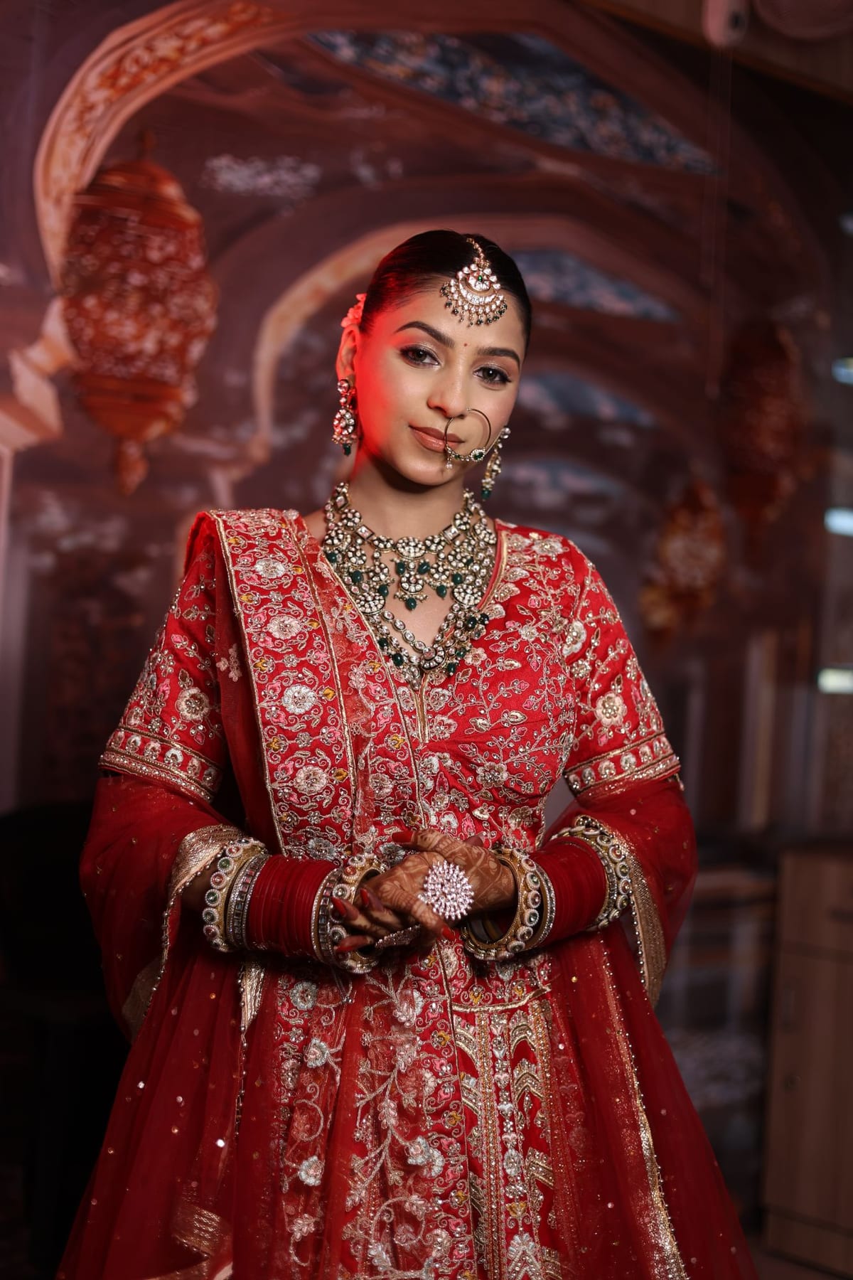 Bridal makeup by our students — Orane International Kamla Nagar